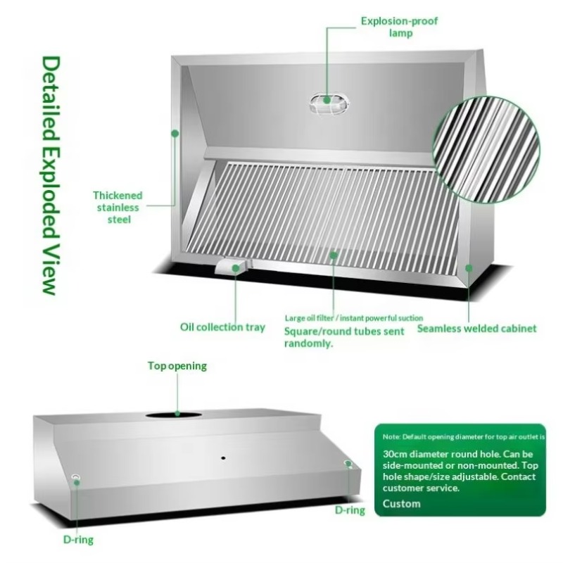 شفاط مطبخ تجاري قابل للتخصيص ي - مراجعة Commercial Kitchen Hoods وسعره