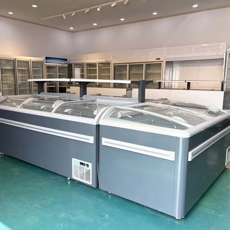 فريزر صندوقي بسطح زجاجي مع مبر - مراجعة Commercial Chest Freezer وسعره