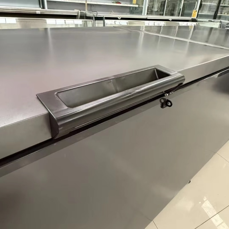 فريزر أفقي ذو بابين للاستخدام  - مراجعة Commercial Chest Freezer وسعره